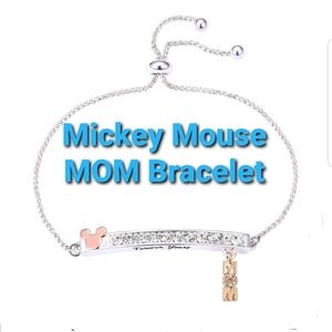 Mothers Day Gift Silver Disney MOM Bracelet Mom Jewelry Gifts For Mom